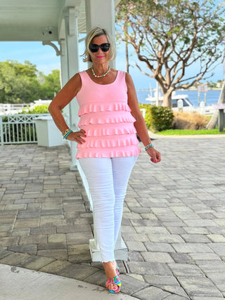 CLEAR PINK CHA CHA TANK LULU-B