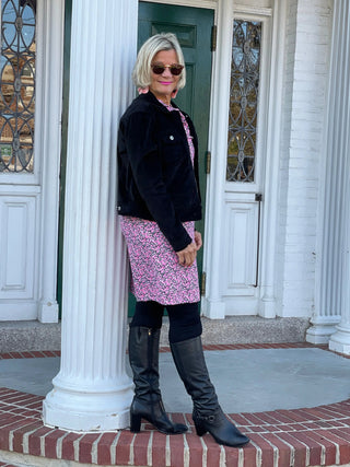 AUBREY PINK RUFFLE SLEEVE DRESS LULU-B