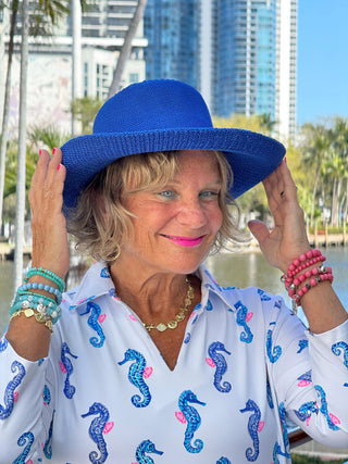 LULU B SHORELINE CHARM ZIPPER TOP LULU-B