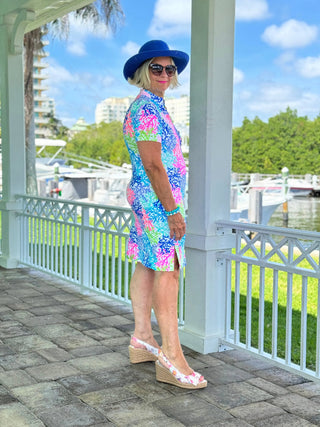 SALINA REEF SHORT SLEEVE DRESS LULU-B