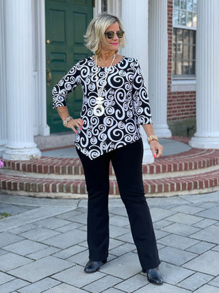 INFINITY  CHIC ASYMMETRIC TOP LULU-B
