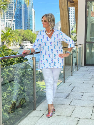 LULU B SHORELINE CHARM TUNIC LULU-B