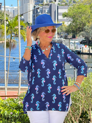 LULU B MIDNIGHT REEF TUNIC LULU-B