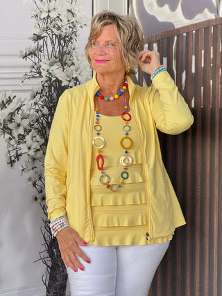 LULU-B FULL ZIPPER YELLOW JACKET LULU-B