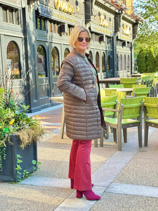 OLIVE LONG PUFFER JACKET LULU-B
