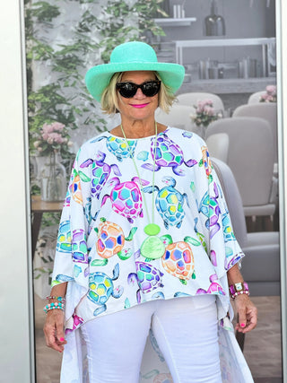 TROPICAL TURTLE TUNIC CATHYS RESORTWEAR