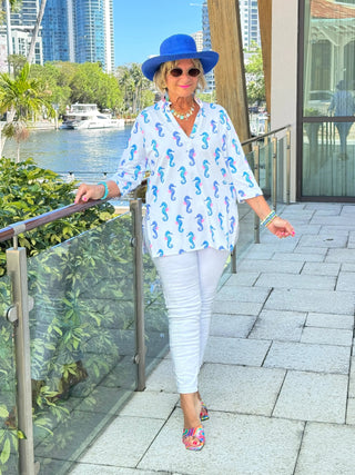 LULU B SHORELINE CHARM TUNIC LULU-B