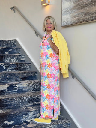 PALM BEACH  GARDEN RUFFLE MAXI DRESS - Cathys Place