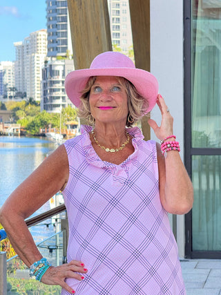 LULU B PINK CHIC RUFFLE DRESS LULU-B