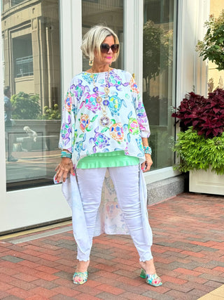 TROPICAL TURTLE TUNIC CATHYS RESORTWEAR