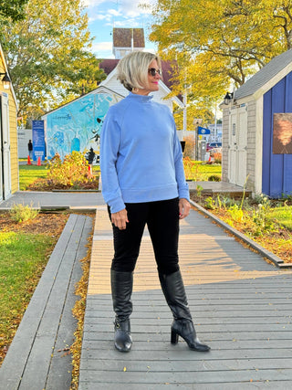 MOCK NECK CLEAR PERI TOP LULU-B