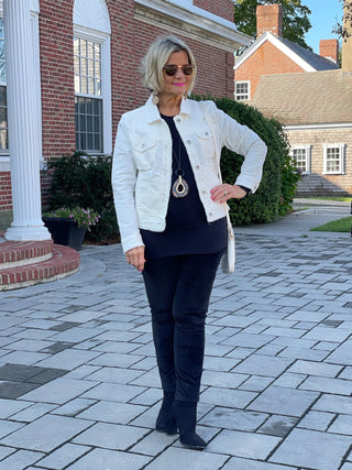 LULU-B CREAM VELOUR JACKET LULU-B