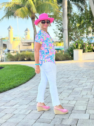SANDY BEACH COLOR SHORT SLEEVE LULU-B