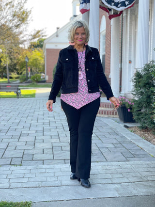 AUBREY PINK ASYMMETRIC TOP LULU-B