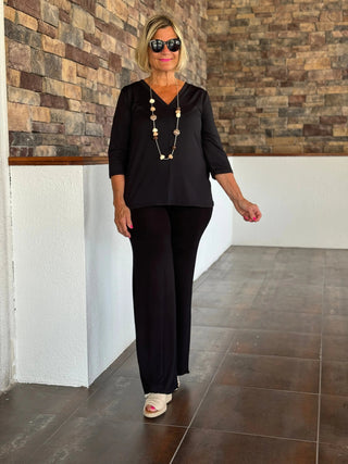 FANCY BLACK PALAZZO Cathys Place