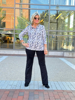 LULU-B WINTER WHITE RUFFLE TOP LULU-B