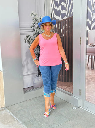 LULU-B  CLEAR CORAL SPANK TANK LULU-B