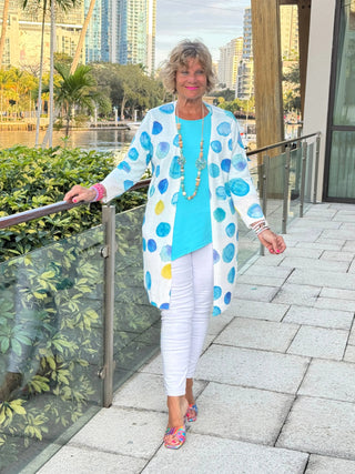 AQUA DOT CARDIGAN ETHYL JEANS