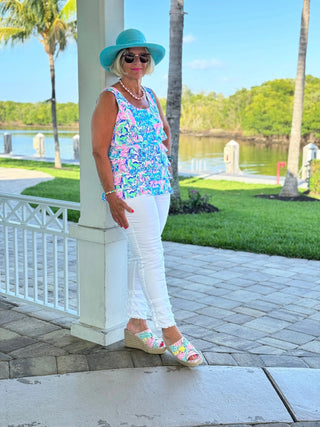 SPLASH OF PINK  CHA CHA TANK LULU-B