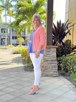 LULU-B SALMON MESH WRAP LULU-B