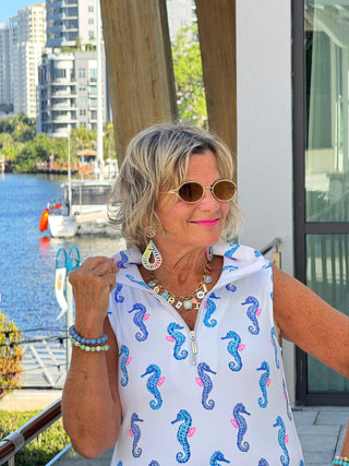 LULU B SHORELINE CHARM ZIPPER SWING DRESS LULU-B