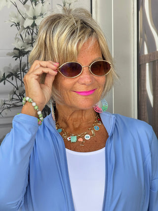 LULU-B CLEAR PERRI FULL ZIPPER JACKET LULU-B