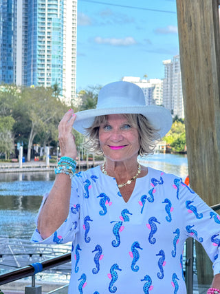 LULU B SHORELINE CHARM NOTCH SLEEVE DRESS LULU-B