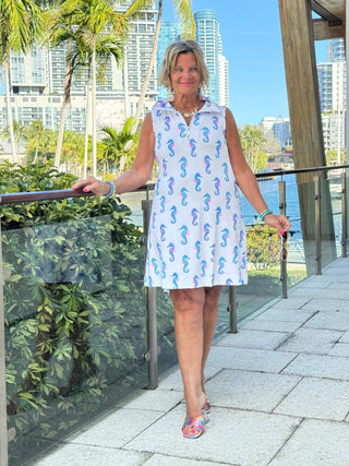 LULU B SHORELINE CHARM ZIPPER SWING DRESS LULU-B