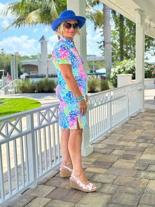 SALINA REEF SHORT SLEEVE DRESS LULU-B