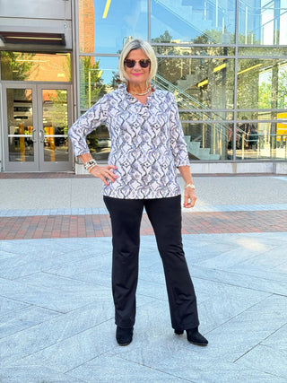 LULU-B WINTER WHITE RUFFLE TOP LULU-B