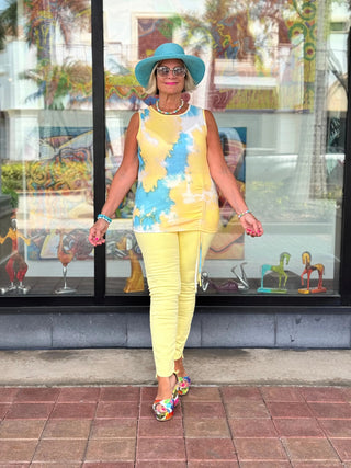 Ethyl Allure Ruched Tank Top - Moonlight ETHYL JEANS