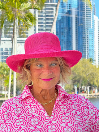 LULU B TROPIC PETALS 3/4 SLEEVE V-NECK COLLAR SHIRT LULU-B