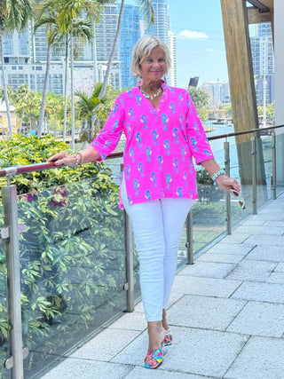 LULU B SEAHORSE BAY TUNIC LULU-B