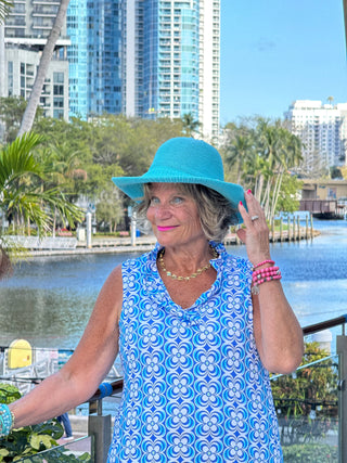 LULU B COASTAL BLOOM RUFFLE DRESS LULU-B