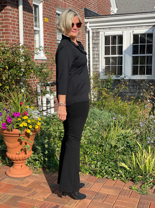 LULU-B BLACK RUFFLE TOP LULU-B