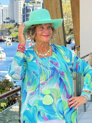 COLOR SPLASH CARDIGAN - BOUNTIFUL ETHYL JEANS