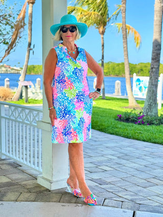 SALINA REEF RUFFLE DRESS LULU-B