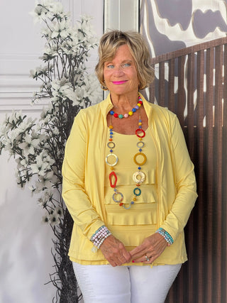 LULU-B FULL ZIPPER YELLOW JACKET LULU-B