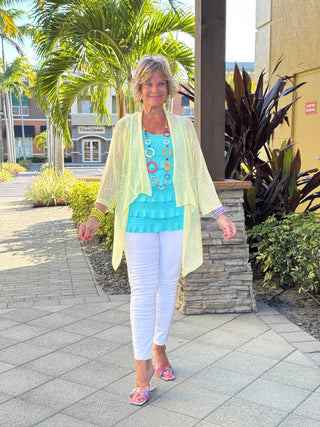 LULU-B CLEAR SUNSHINE RUFFLE WRAP LULU-B