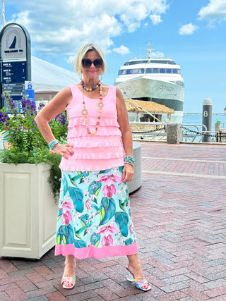 TROPICAL TULIP SKIRT CATHYS RESORTWEAR