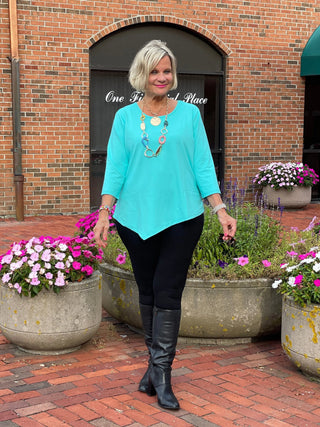 LULU-B SEA-FOAM ASYMMETRIC TOP LULU-B