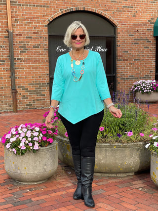 LULU-B SEA-FOAM ASYMMETRIC TOP LULU-B