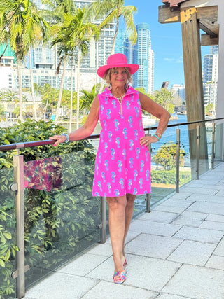 LULU B SEAHORSE BAY ZIPPER SWING DRESS LULU-B