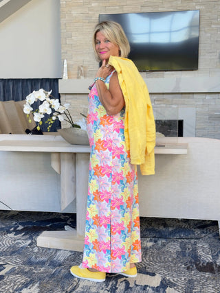 PALM BEACH  GARDEN RUFFLE MAXI DRESS - Cathys Place