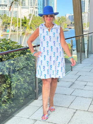 LULU B SHORELINE CHARM ZIPPER SWING DRESS LULU-B