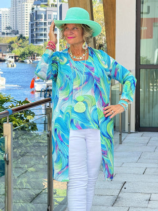 COLOR SPLASH CARDIGAN - BOUNTIFUL ETHYL JEANS