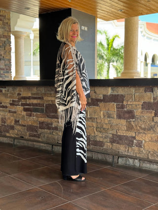 BLACK AND WHITE TIGER PALAZZO KOKOMO