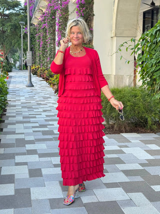 LULU-B CRIMSON RED CHA CHA MAXI LULU-B