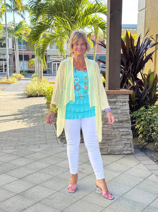 LULU-B CLEAR SUNSHINE RUFFLE WRAP LULU-B