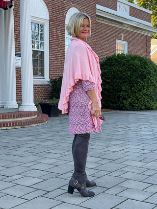 AUBREY PINK KEYHOLE DRESS LULU-B